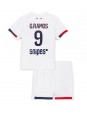 Paris Saint-Germain Goncalo Ramos #9 Venkovní dres pro děti 2025-26 Krátký Rukáv (+ trenýrky)